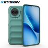 KEYSION Heavy Duty Shockproof Matte Phone Case for IQOO 15R 5G Anti-skid Soft Silicone Phone Back Cover for IQOO Z11 Turbo