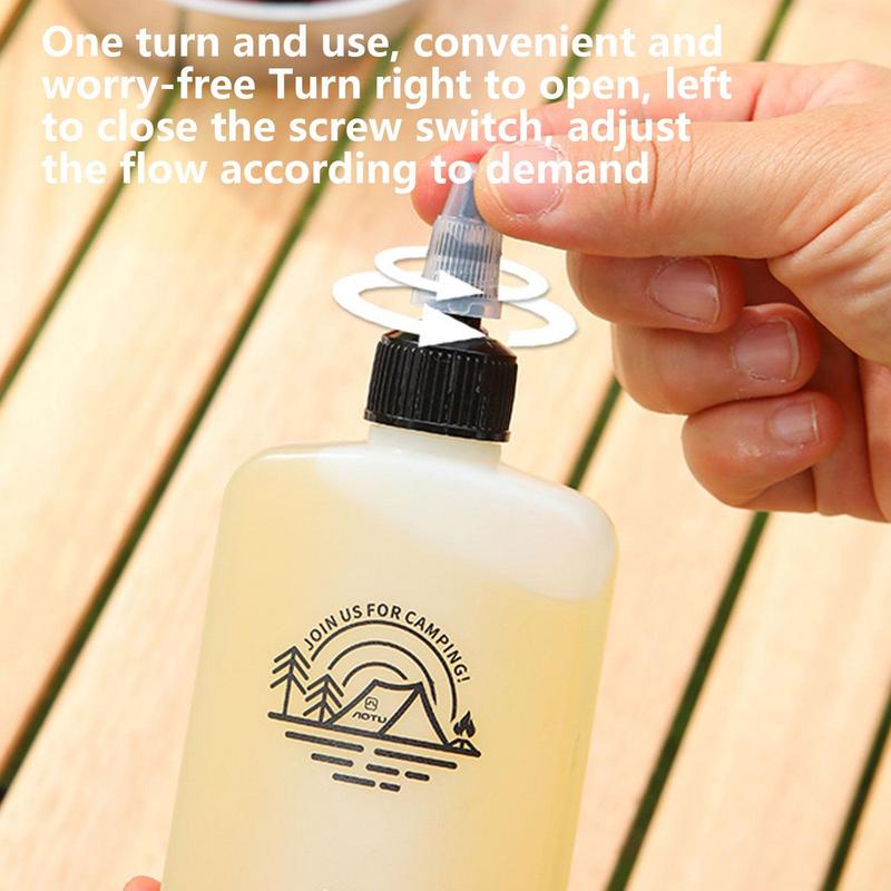 120ml Camping Seasoning Bottle Oil Dispenser Bottle HDPE Condiment Container Seasoning Jar Squeeze Bottle for Camping Supplies