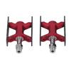 Bike Pedals Rust Proof Prevent Slip Lightweight DU Bearing Bicycle Flat Pedals for Folding Mountain Bikes 1 Pair Red