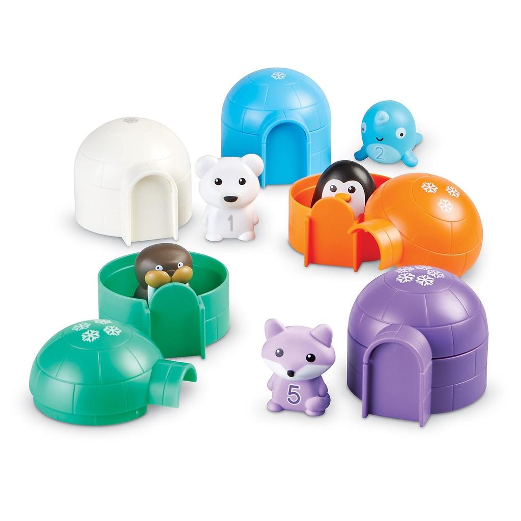 Learning Resources Count and Hide Arctic Animals Number Matching Game Educational Toy LER6811 Authentic