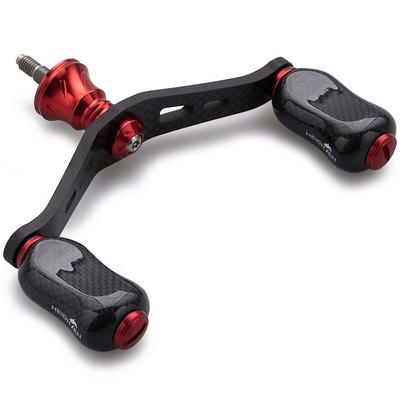 HEIGHTEN Reel Handle 90mm with 21mm Carbon Knob - Red (HT14202)