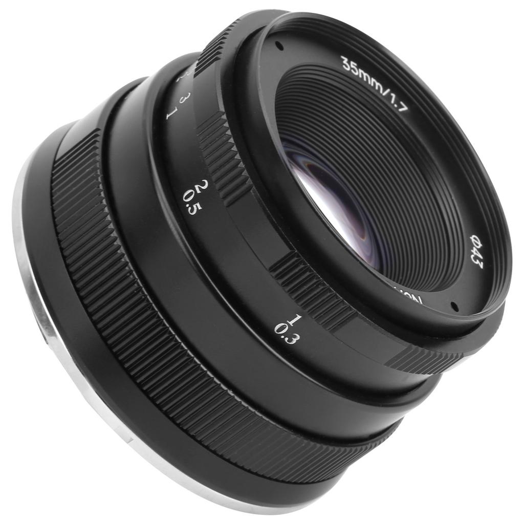NEWYI 35mm F1.7 E Mount Large Aperture Portrait Fixed Focus Manual Lens for Sony A3000