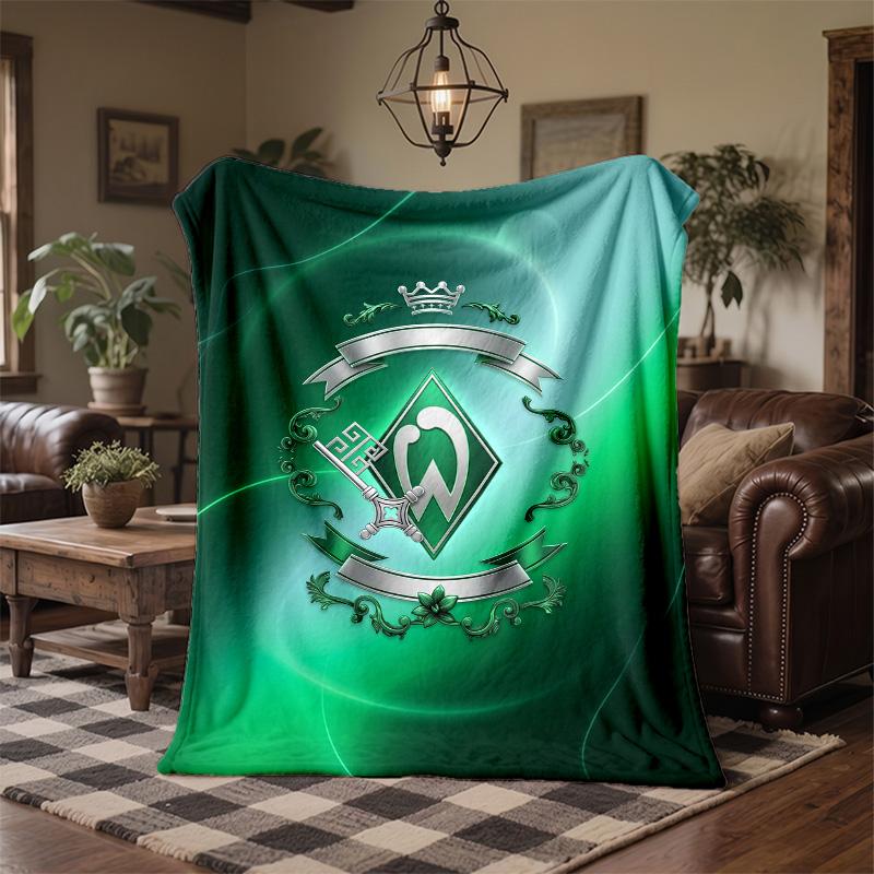 Werder Bremen Fußball Print Flanelldecke Weich Warm Sofa Bett Überwurfdecke Für Zuhause Büro Schlafzimmer