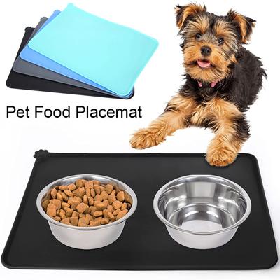 Pet Feeding Silicone Mat Non Slip Puppy Food Placemat Waterproof Car Pet Dog Pad