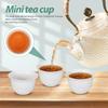 48Pcs Chinese Traditional Teacup Set Thickened Tea Bowl for Sampling Different Teas 60Ml Elegant Retro Tea Serving Bowl Reusable