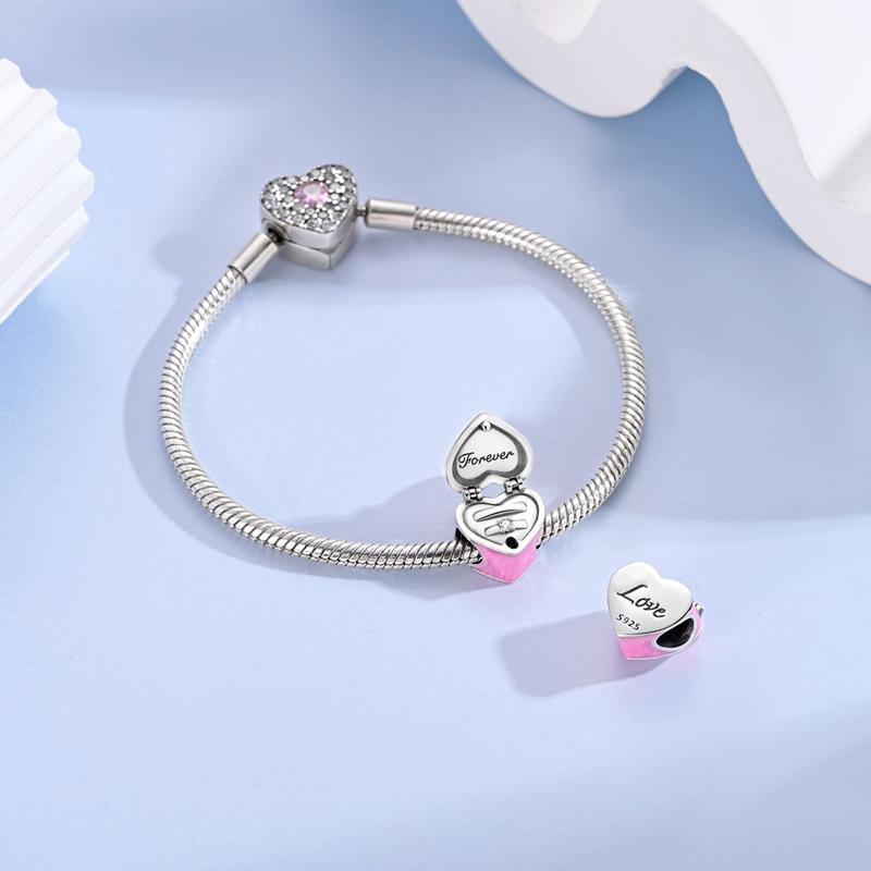 Wedding Ring Box Beads Copper Openable Dangle Pendant Fit Bangle Bracelet Necklace Diy Jewelry