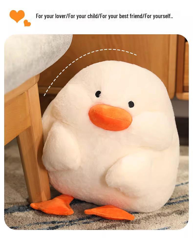 Cute Duck Plush Toy - Big White Goose Pillow for Office Naps or Girlfriend Gift