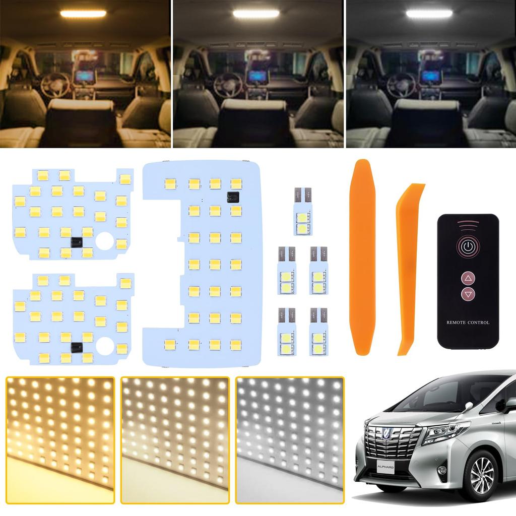 Toyota Roomy Tank Room Lamp Set New Model 3 Color 30 Level Dimming Remote Control Included Interior Parts for ROOMY TANK THOR JUSTY Incandescent White