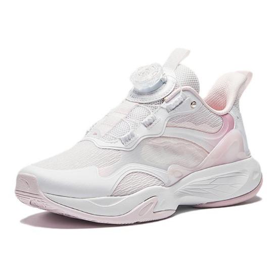 Anta Kids Sports Comfortable Non-Slip Breathable Low-Top Running Shoes Kids Sneaker Pink White 322435501-1