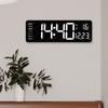 15'' Large Wall Clock Modern Mute Temperature W/ Calendar Clocks Memory Function Study Room Bedroom