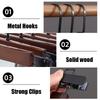 10/20/30pcs Pants Hanger for Store,Retro Solid Wood Trouser Hangers Clip Space Saving for Dress,Wardrobe Organizer Clothes Rack