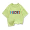 High-quality Casual Sports Loose Oversized Funny Focus Printing Boy Round Neck Short-sleeved Girl T-shirt Top