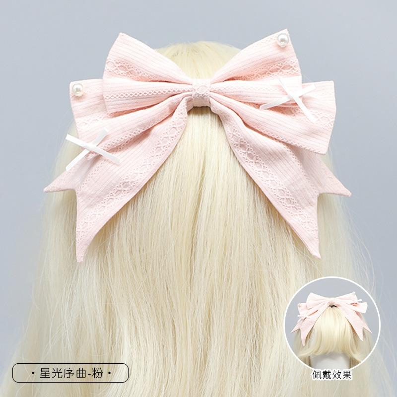 Original lolita agrafă de păr lolita accesorii de păr fundă spate cap clip de sus accesorii de păr accesorii de păr versatile acoperământ