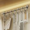 Wall Mounted Kitchen Rail Rack Space Saving Sliding Flatware Storage Rack Living Room