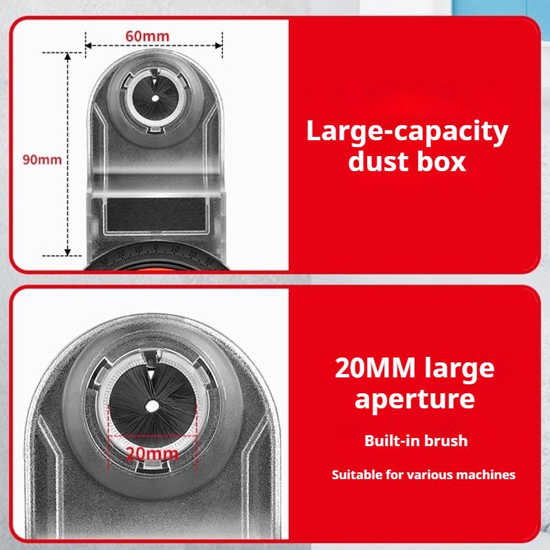 Laser Drill Dust Collector Vacuum Wall Hanging Cleaning Tools Portable Hammer Drills Punching Tool Household Dust Collector