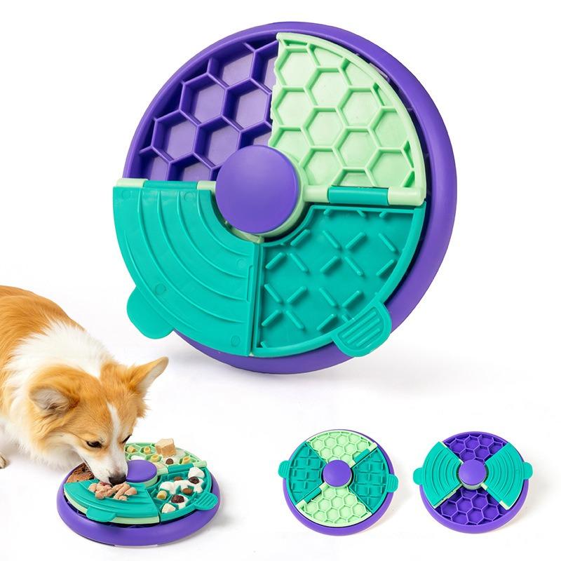 Multi Layer Puzzle Slow Food Bowl Non Slip Bite Resistant Pet Dog Feeding Bowl