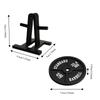 4pcs/Set Novelty Weight Plate Coaster Set Tabletop Protection Heat Insulation Cup Pad Non-Slip Ornaments Desktop Decoration