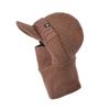 Winter Knitted Mask Scarf Integrated Hat Windproof Fleece Ear Protector Wool Hat Men's Riding Duck Tongue Pullover Hat
