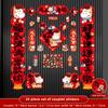 25Pcs Spring Festival Couplets Set Lucky Blessing Wall Door Window Couplets Stickers Chinese New Year Decoration