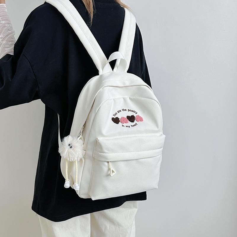 Schoolbag new junior high school high school primary school schoolbag girl high value simple travel large capacity Korean version ins backpack