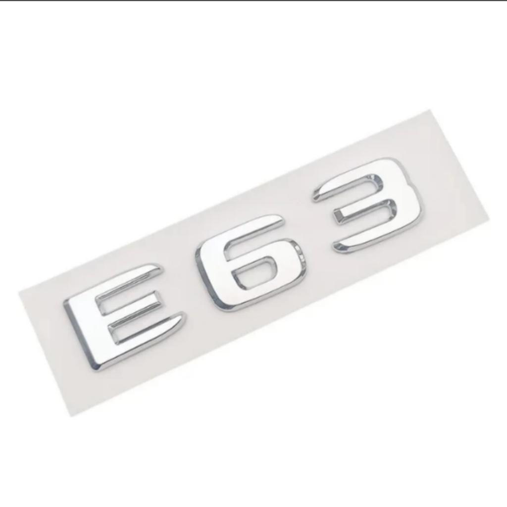 3D ABS E63 E63S Logo Emblem Decal Car Rear Trunk Badge Sticker