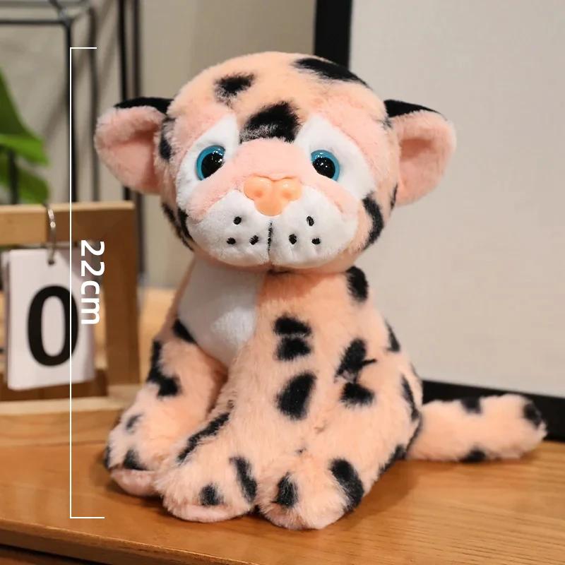 Non-Toxic 22Cm Leopard Plush Toy Kids Soft Stuffed Cute Animal Bed Pillows Bedtime Toys For Children Adults Christmas Birthday Gifts