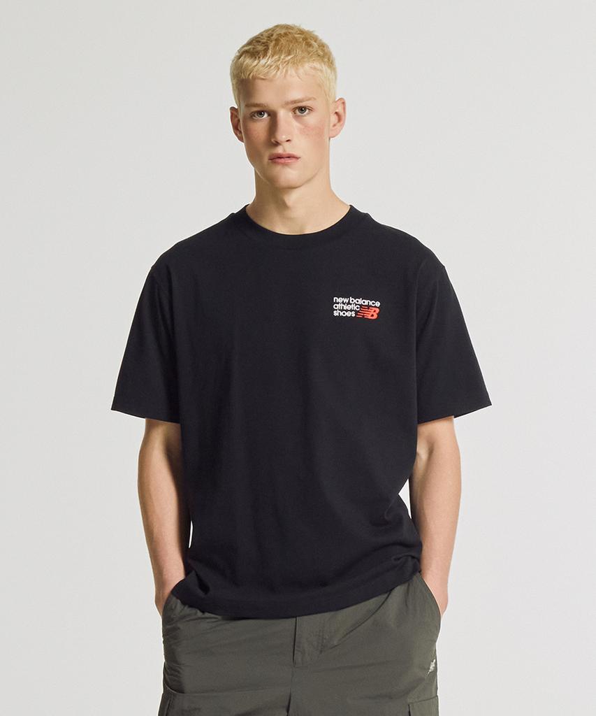 Nyuballanseu Nbneg32823 / Uni Essential Classic Lettering Short Sleeve T-Shirt (Black)