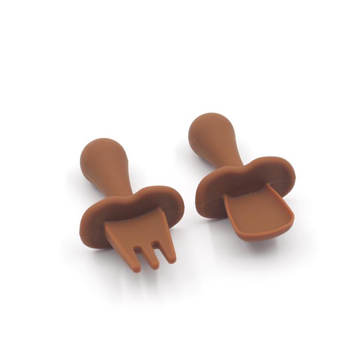 Silicone Baby Feeding Spoon Set - Soft-Head Training Spoons for Infants