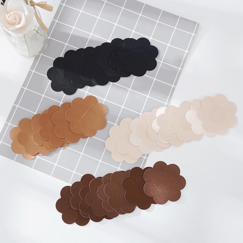 10Pieces=5Pairs Butterfly Flower Self Adhesive Breast Lift Bra Petal Nipple Cover Pad Strapless Bra Pasties