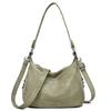 2-Layer Large Capacity Women'S Shoulder Bag New High Quality Soft Leather Female Crossbody Bags Simple Solid Color Girl Handbag Quality