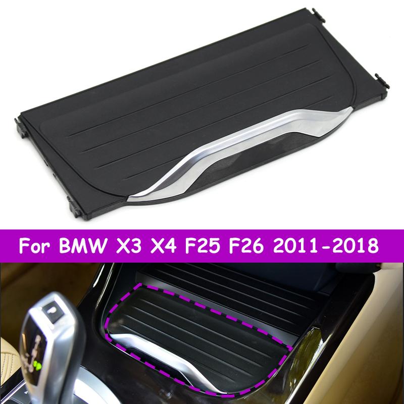 F25 F26 Car Center Console Water Cup Holder Curtain Roller Blind Drink Holder Cover For BMW X3 X4 2011-2018 51169301722