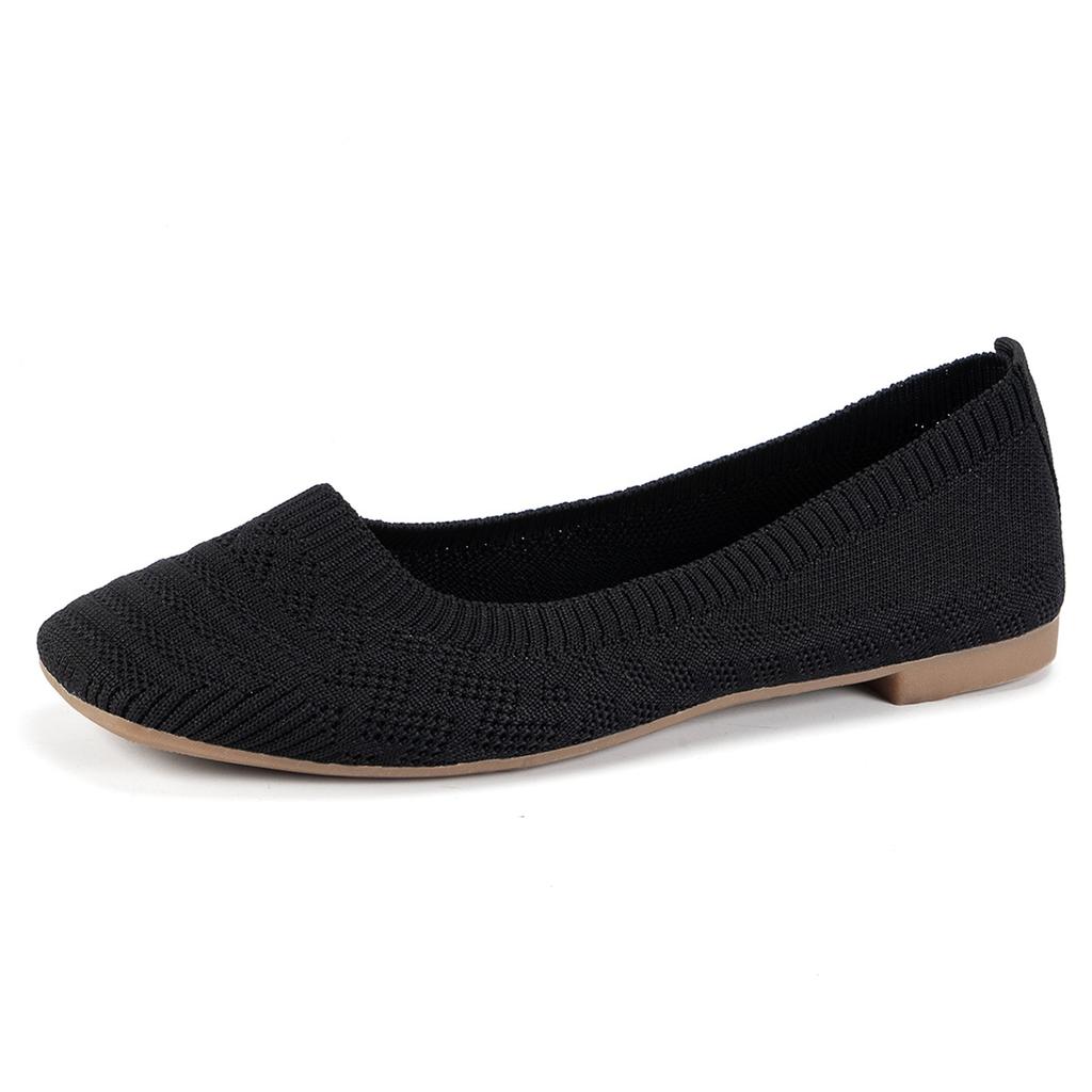 Versatile 2025 summer casual and comfortable Versatile spring and summer new breathable fly-woven one-pedal soft-soled women's single shoes
