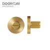 DOOROOM Brass Door Lock Key Escutcheon Plates Knurled Striped Thumbturn for Inside Door Room Bathroom Thumb Turn