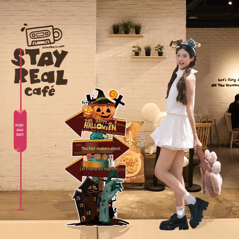 Halloween Balloon Decor Sign for Mall or Jewelry Store Entryway