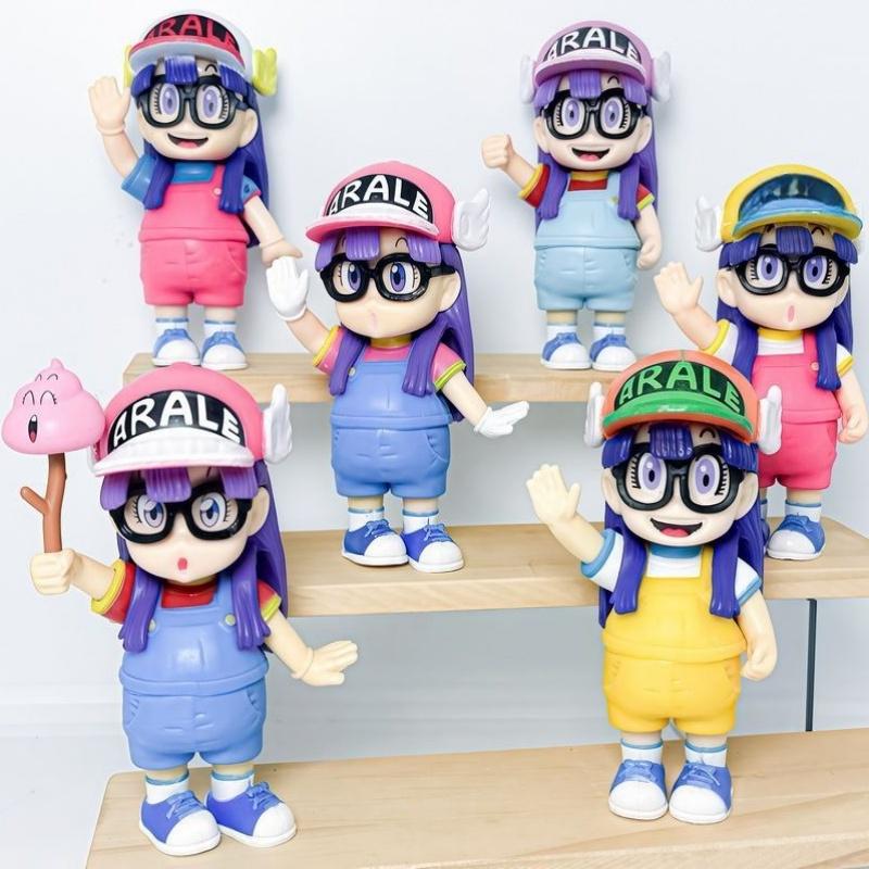 6pcs/set Cute Arale  Action Figures Model Toys  10cm