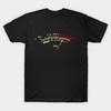 Men Black Print T-shirt Vu Meter No-Cut Transfer Paper Print Cotton Tshirt
