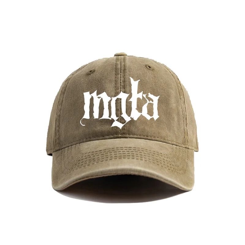 2026 Cappellino da Baseball Mgla Cappelli Usurati Cappellino con Fascia Metallica Nera Uomo Retrò Estivo da Esterno Cappello Regolabile Casuale e Versatile