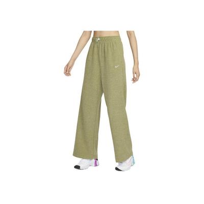 Solid Color Logo Elastic Straight Leg Sports Pants Women Bottoms Matcha-Green DQ6249-334