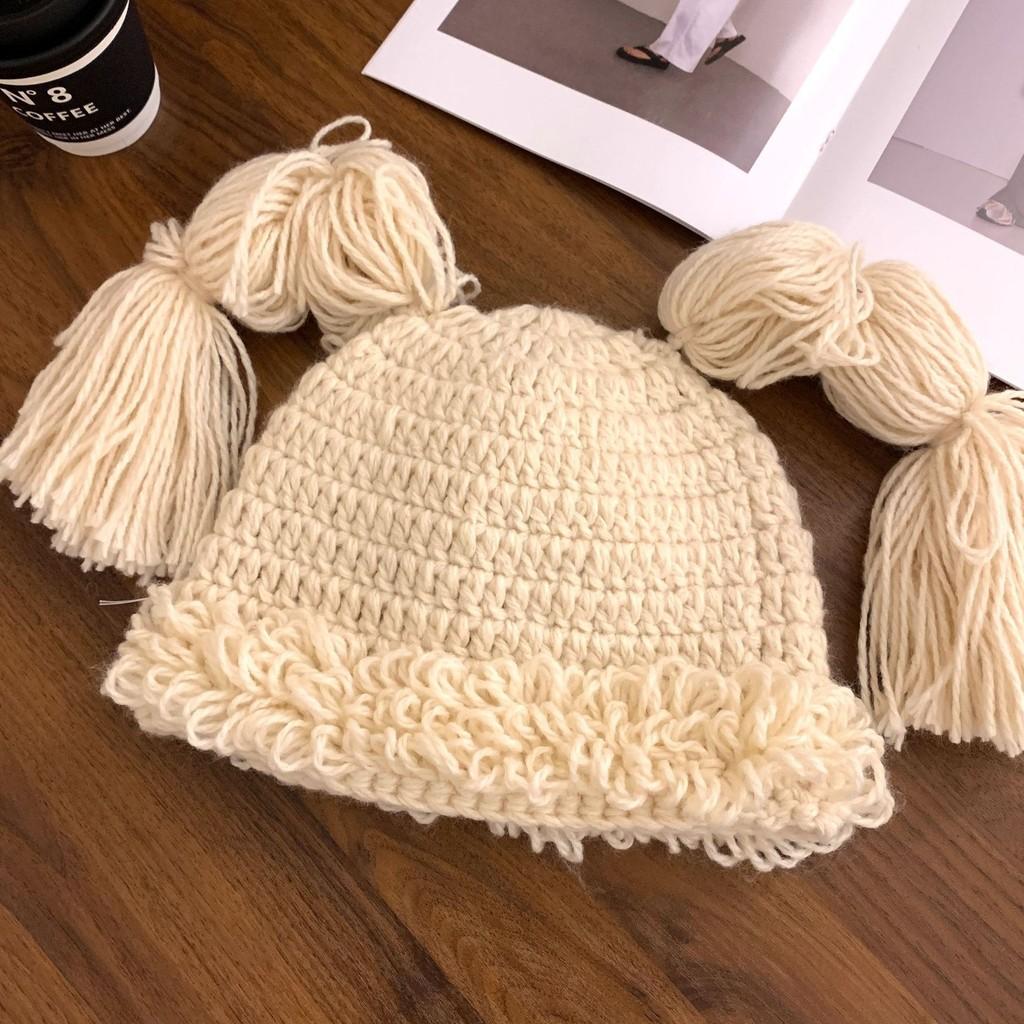 And Cute Warm Long Braided Knit Hat For Women In Beautiful Colors For Winter Comfort