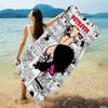 Cartoon Mafalda Microfiber Printed Beach Towel Mountain Climbing Yoga Beach Swimming Running Absorbent Soft Towel