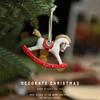 DIY Horse Pendant Ornament Resin Party Decoration Crafts  Merry Christmas Party