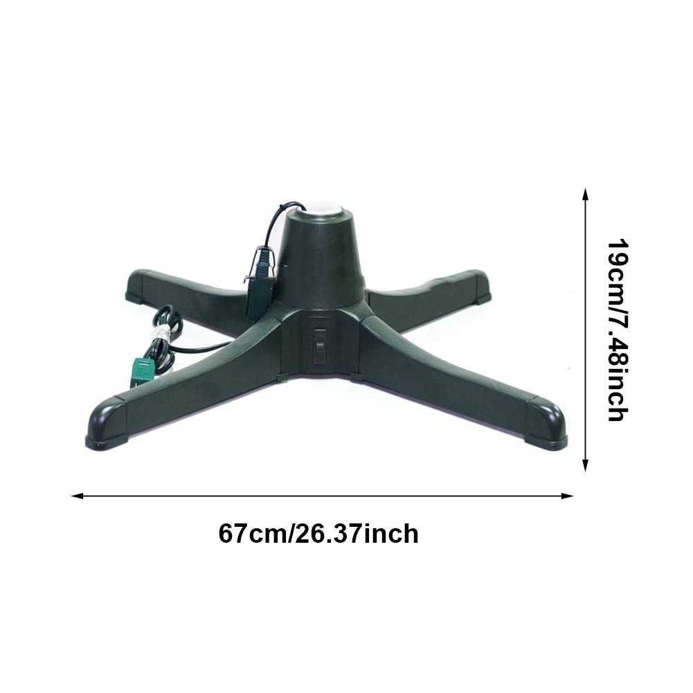 Rotating Christmas Tree Stand Plastic Adjustable Christmas Tree Stand Revolving Tree Stand for Up To 7.5ft Artificial Tree