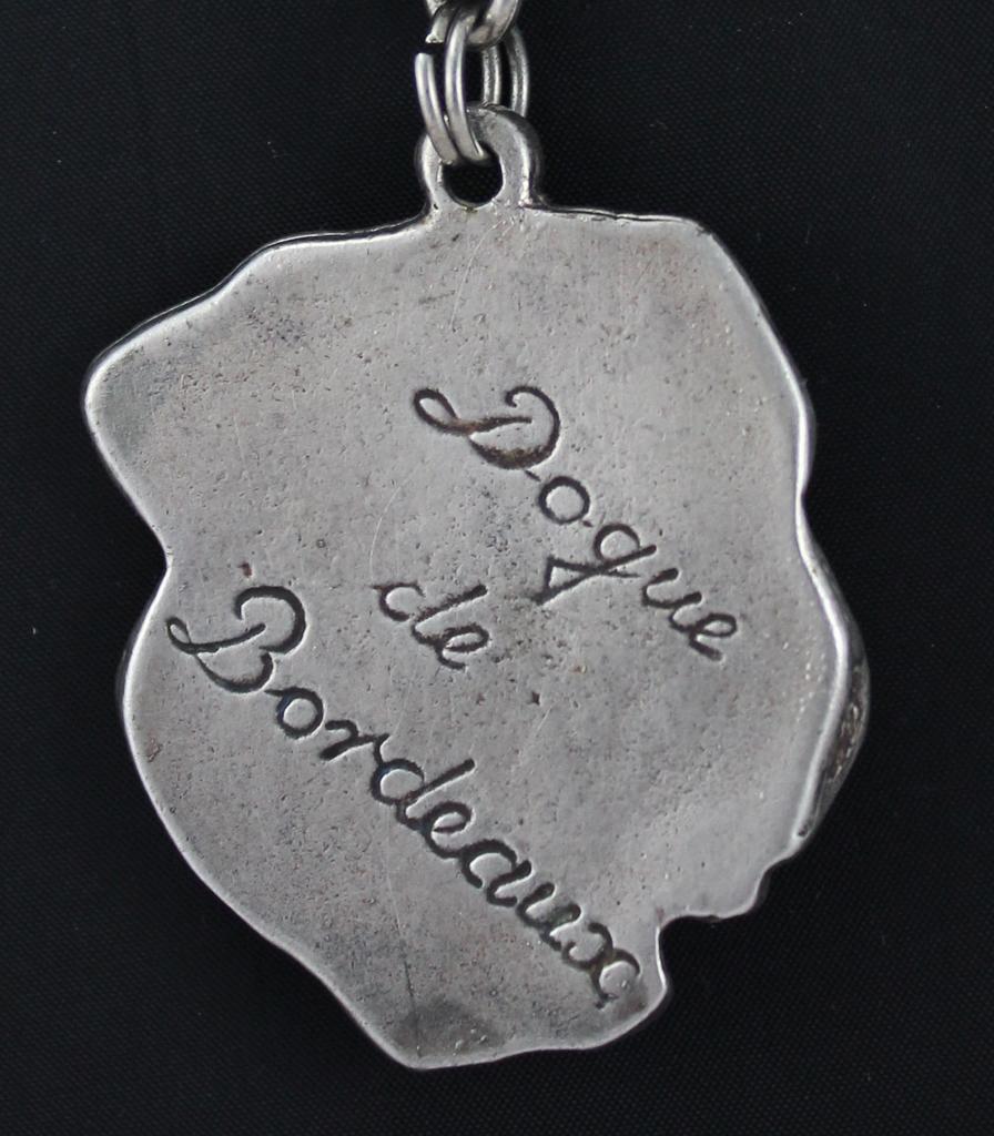 Dogue de Bordeaux, Französische Mastiff, Bordeauxdogge II - Halskette mit Hund, versilberter Anhänger für Hundefans, einzigartiger Schmuck der Marke Art-Dog