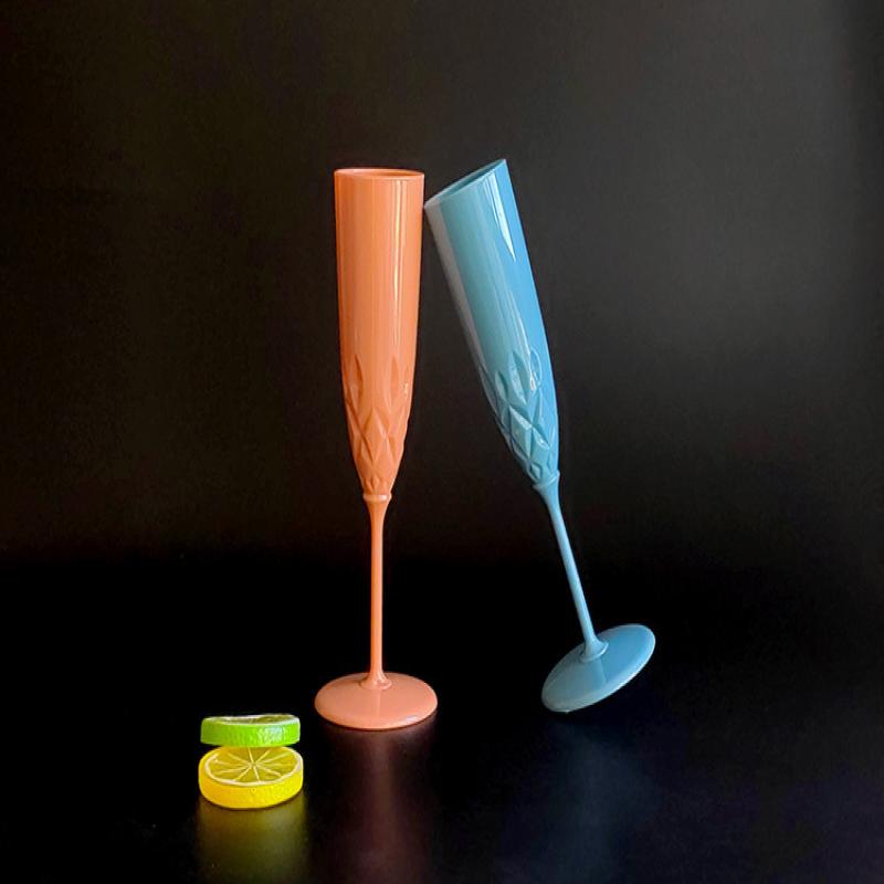 1 Adet 125Ml Moet Şampanya Kadehi PP Plastik Şarap Kadehi Bulaşık Makinesinde Yıkanabilir Şampanya Kadehi