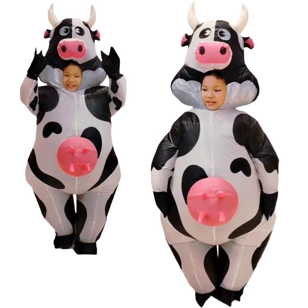 Inflatable Cow Costume for Halloween & Christmas Parties