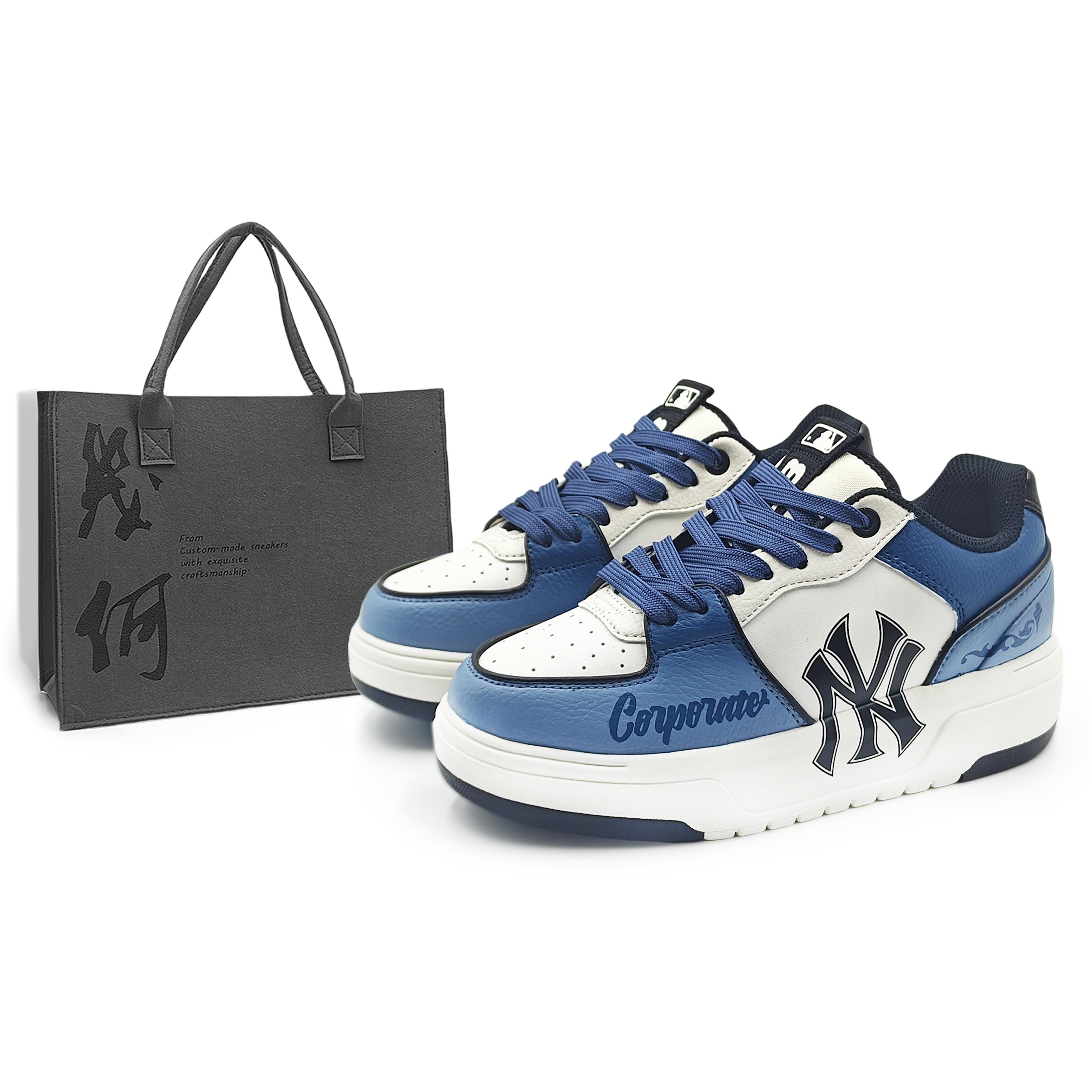 

MLB Chunky Liner Abrasion Resistant Low top Skateboard Shoes Unisex Haze Blue 3ASXCA12N-50WHS(Team1284- S) 41