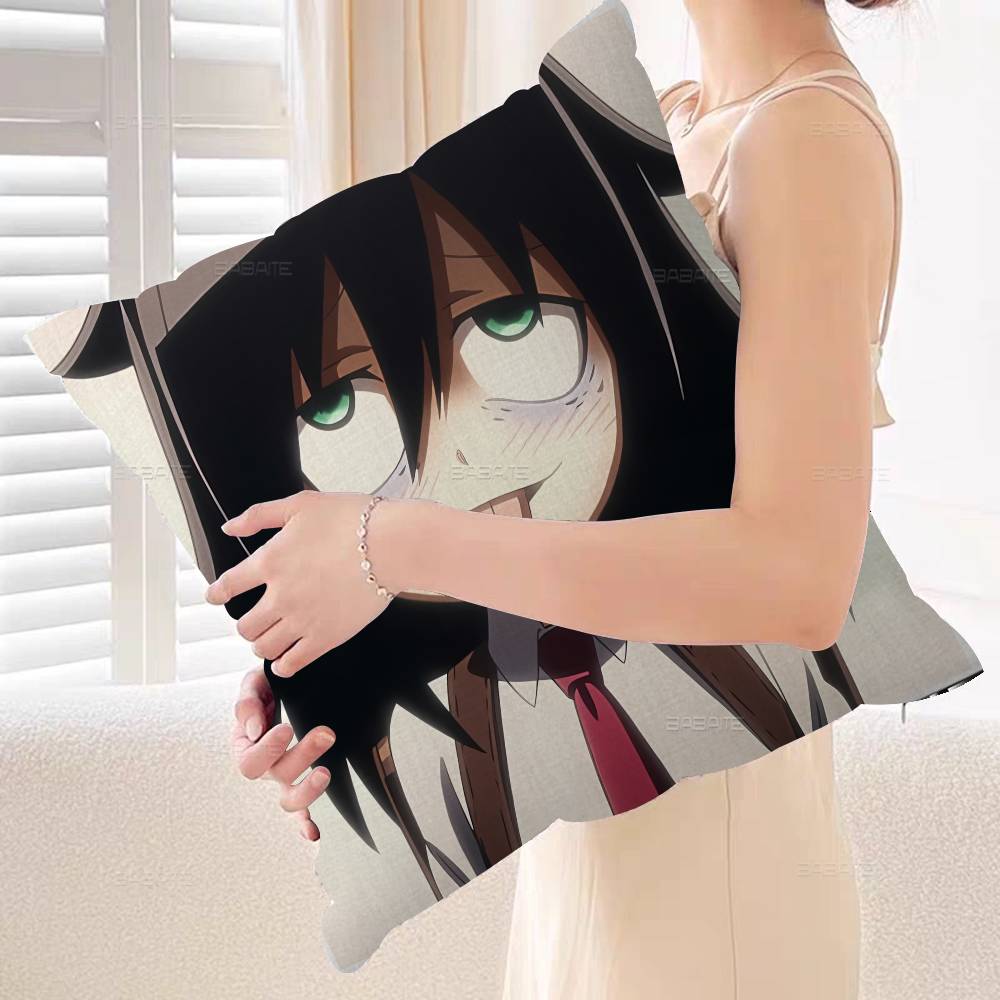 Game Tomoko Kuroki Cushion Cover Pillow Cover Decor Pillowcase Printed Cushion Case for Couch