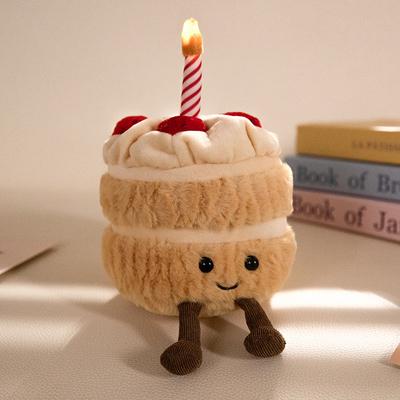 Simulated Birthday Cake Doll Plush Toy Funny Cake Puppet Cute Girl Birthday Gift