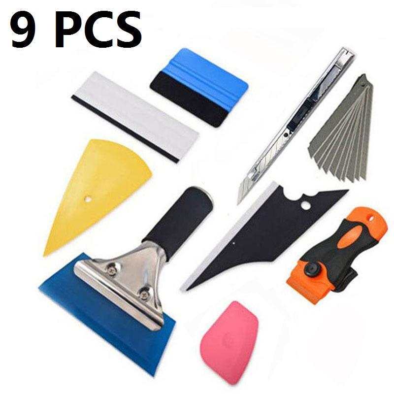 12Pcs Car Wrap Vinyl Scrapers High Quality Car Wrapping Tools Kit Profession Window Tinting Car Gadgets Universal Accessories