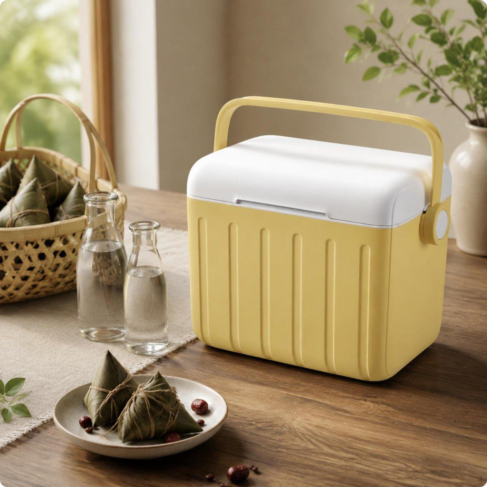 6L Lunch Insulated Container Food Grade Cooling for Cream Yellow